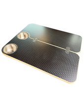 Load image into Gallery viewer, Hex-Duo Folding Black Hex Lagun Table 3/4" For Camper Vans and RVs
