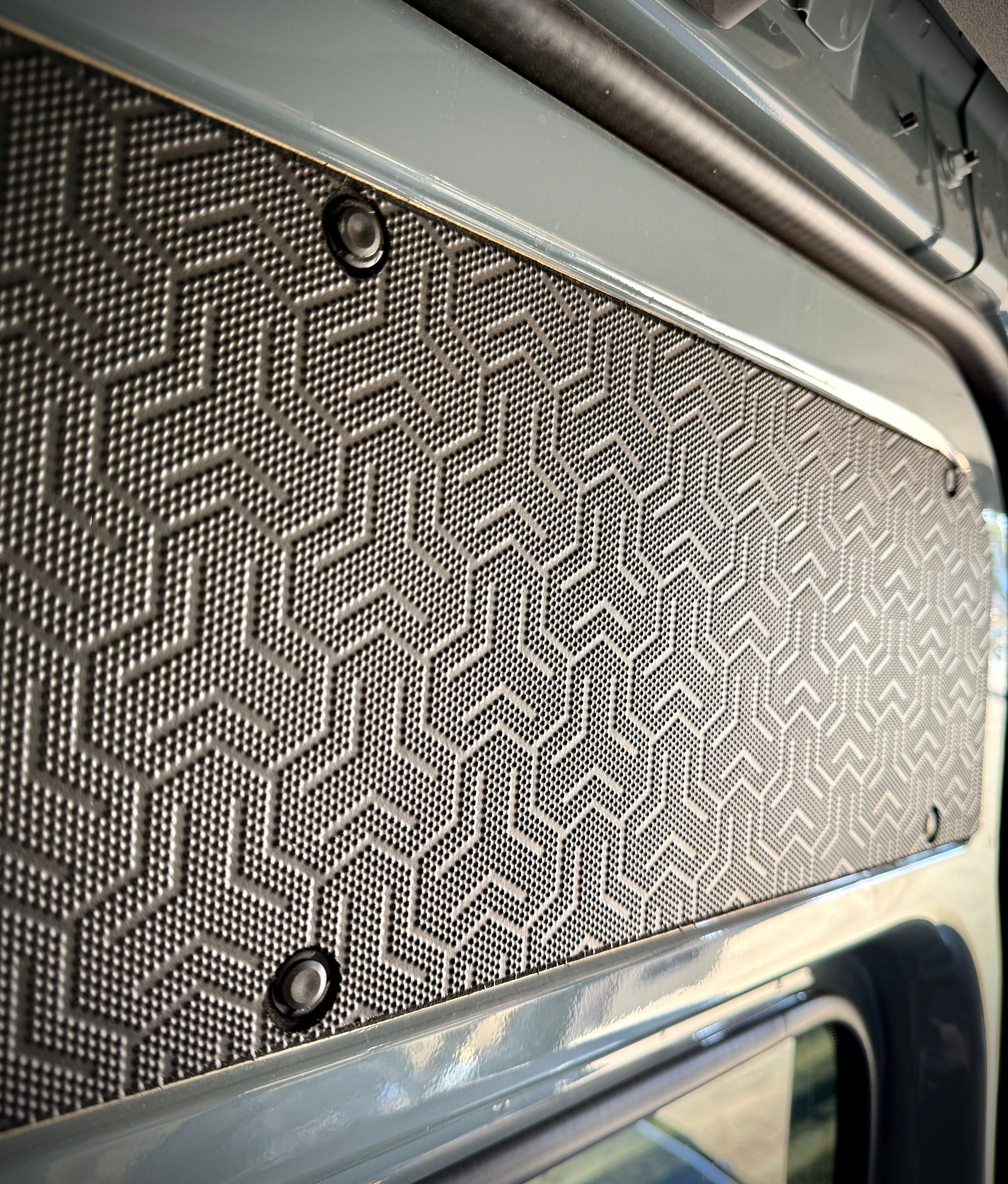 Textured black Sprinter Upper slider door panel