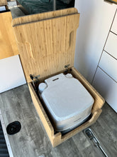 Load image into Gallery viewer, Porta Potti 345/135 Bamboo Toilet Lift top Cabinet Flat Pack Kit