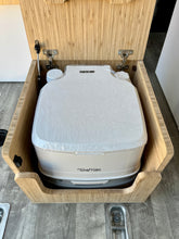 Load image into Gallery viewer, Porta Potti 345/135 Bamboo Toilet Lift top Cabinet Flat Pack Kit