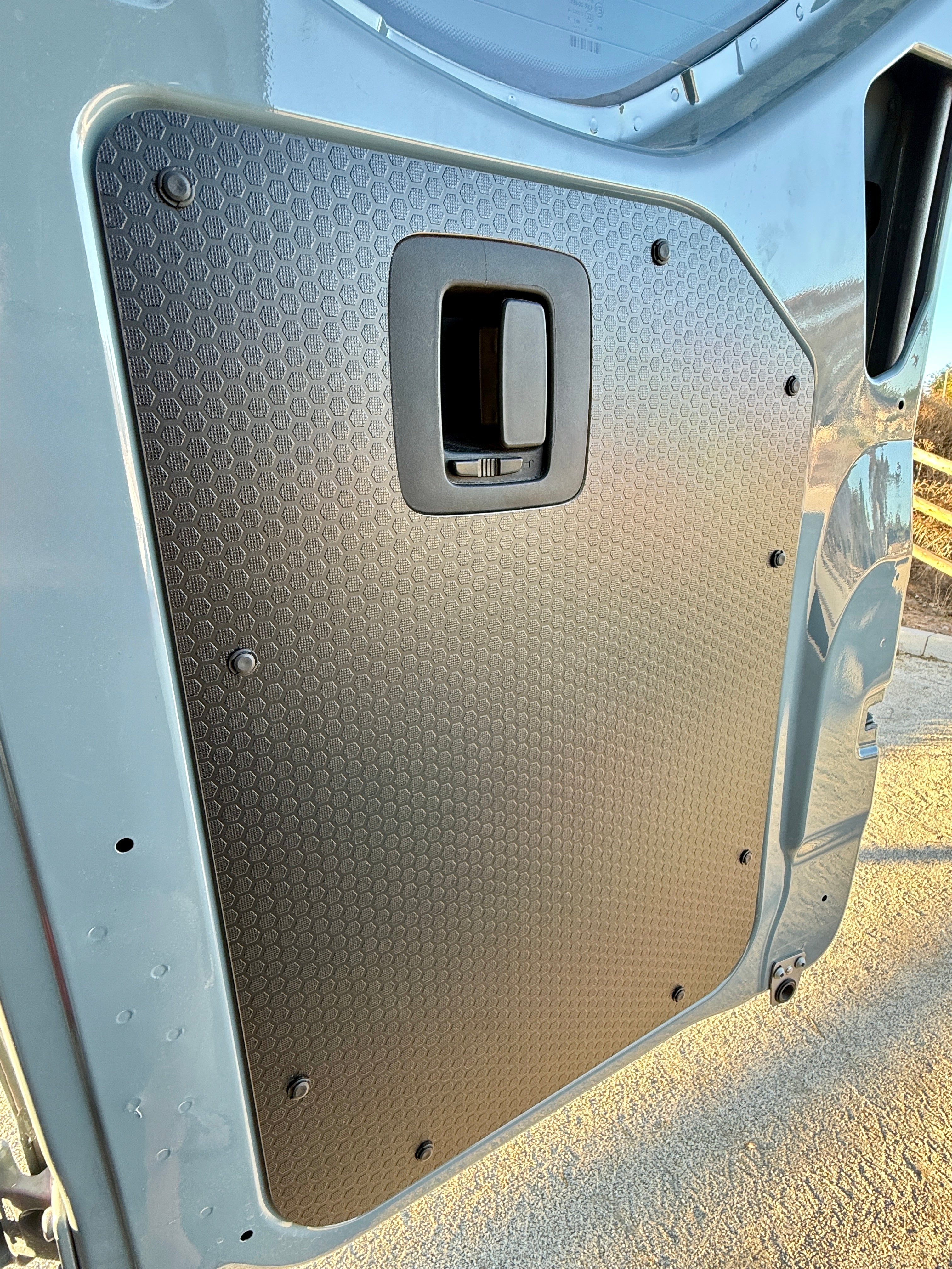 Black Hex Sprinter rear door panel