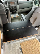 Load image into Gallery viewer, Folding Black Hex Lagun Table 1/2" Thick For Camper Vans and RVs