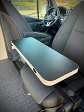 Load image into Gallery viewer, Slim Half Folding Black Hex Lagun Table 1/2" Thick For Camper Vans and RVs