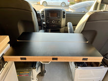 Load image into Gallery viewer, Folding Black Hex Lagun Table 3/4" Thick For Camper Vans and RVs