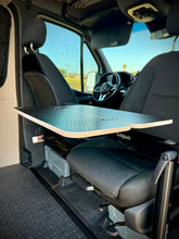 Load image into Gallery viewer, Slim Half Folding Black Hex Lagun Table 1/2" Thick For Camper Vans and RVs