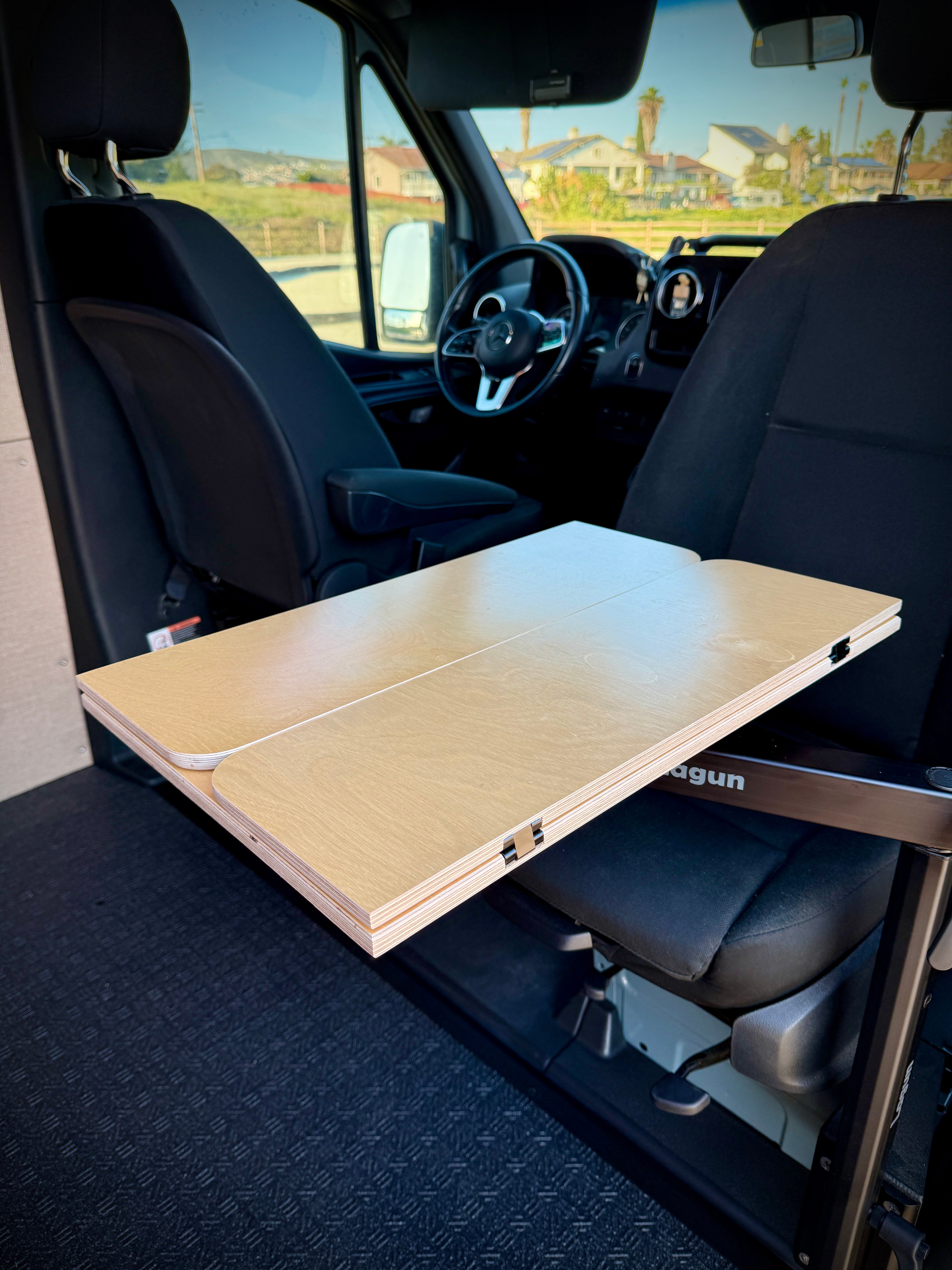Folding Baltic Birch Lagun Table for Camper Vans and RVs