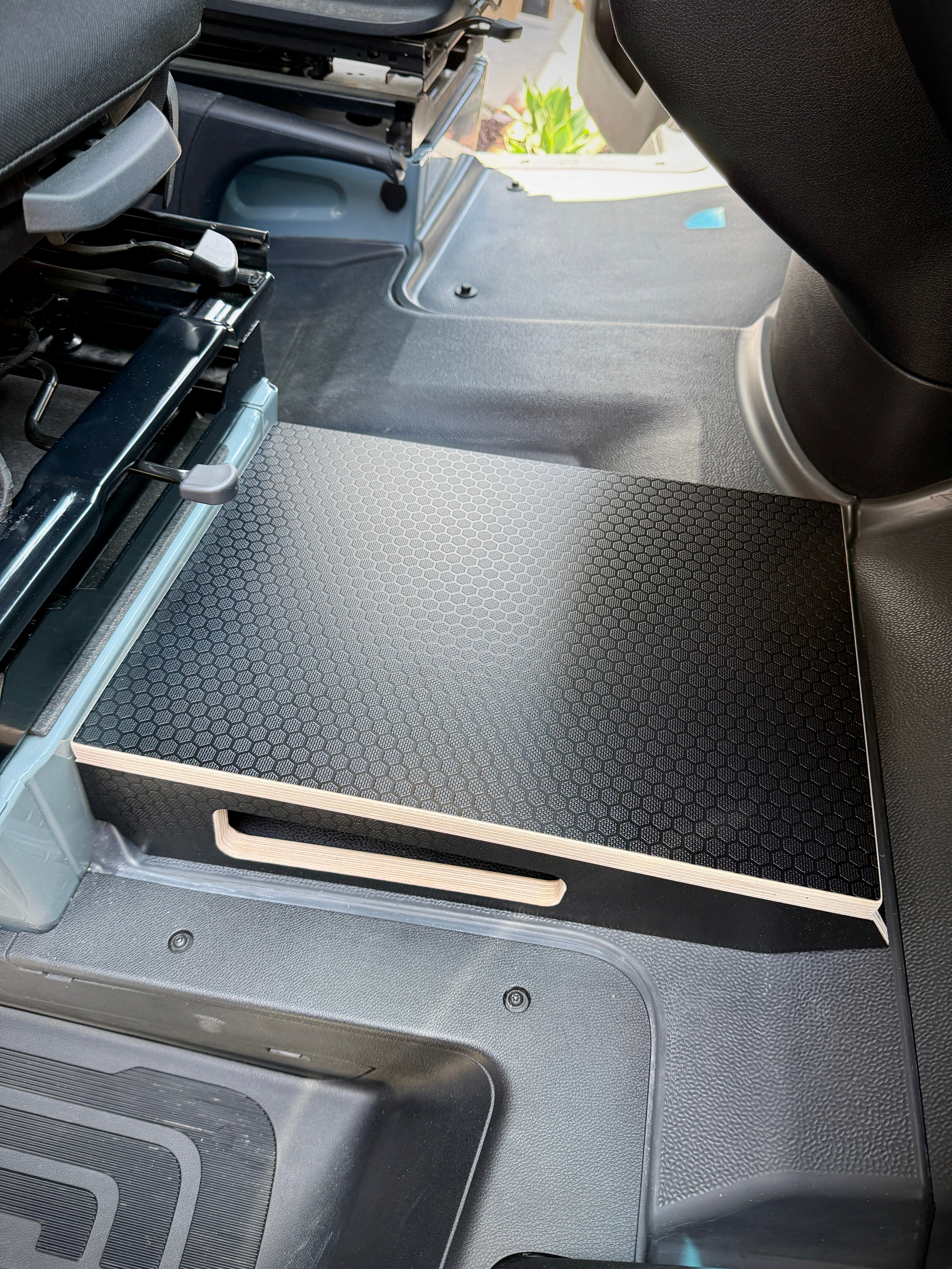 Mercedes-Benz Sprinter Black Hex Passenger Foot Platform Camper Van Stool
