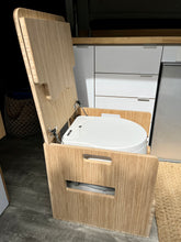 Load image into Gallery viewer, Porta Potti 565E/365 Curve Bamboo Toilet Lift top Cabinet Flat Pack Kit