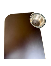 Load image into Gallery viewer, Hex-Duo Folding Black Hex Lagun Table 3/4" For Camper Vans and RVs
