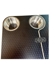 Load image into Gallery viewer, Hex-Duo Folding Black Hex Lagun Table 3/4" For Camper Vans and RVs
