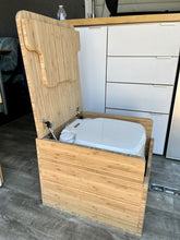 Load image into Gallery viewer, Porta Potti 345/135 Bamboo Toilet Lift top Cabinet Flat Pack Kit
