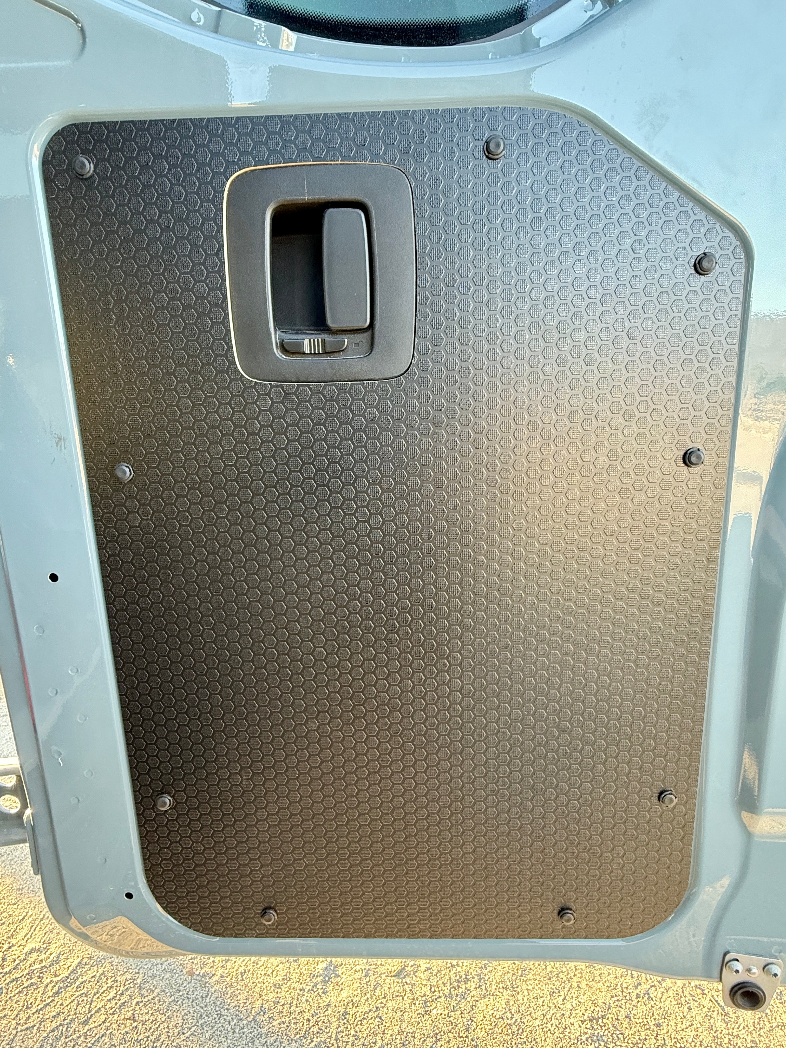 Black Hex Sprinter rear door panel