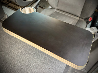 Hex-Duo Folding Black Hex Lagun Table 3/4" For Camper Vans and RVs