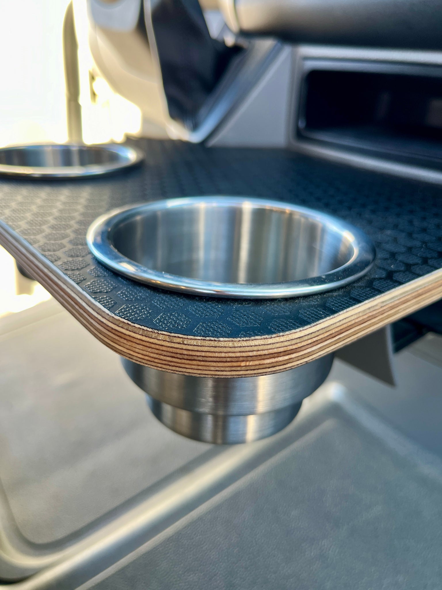 Shop Mercedes Sprinter NCV3 06-18 Black Hex Cup Holder Snack Tray ...