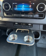 Load image into Gallery viewer, Mercedes Sprinter VS30 19-Current Black Hex Cup Holder Snack Tray
