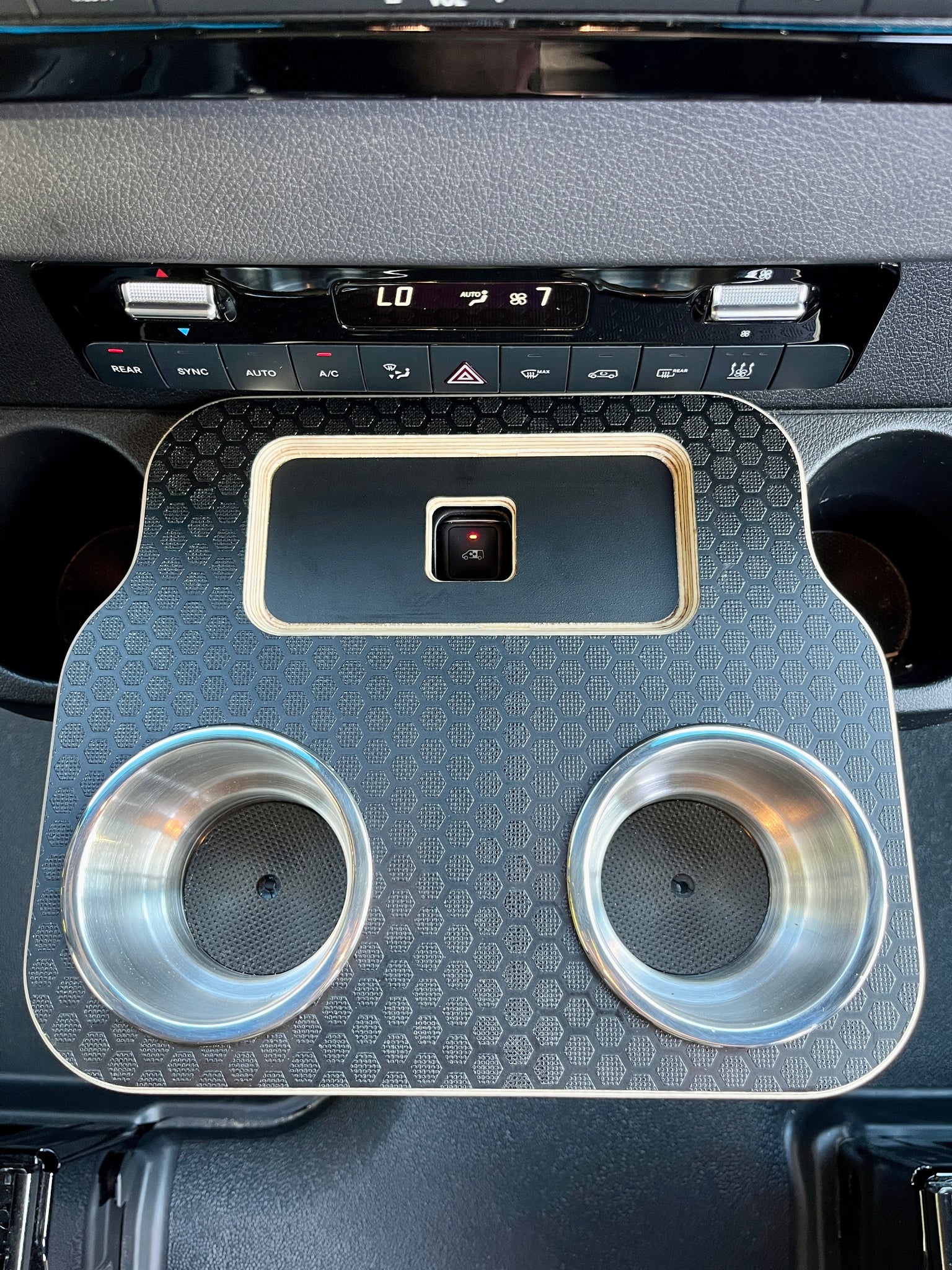 Mercedes Sprinter VS30 19-Current Black Hex Cup Holder Snack Tray ...