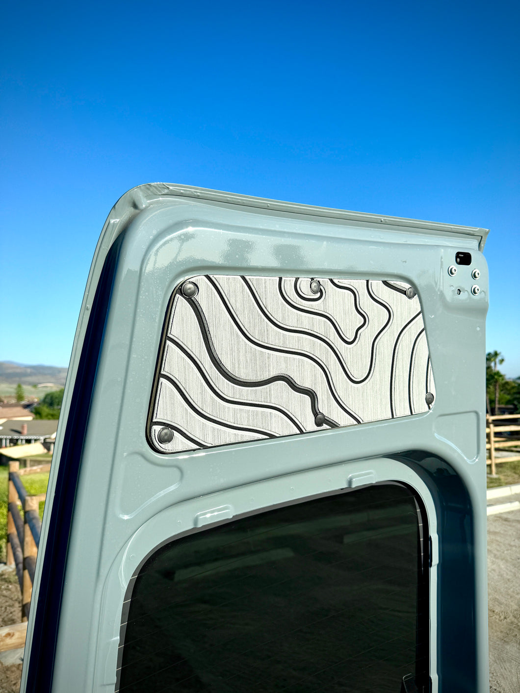 Sprinter Rear Door Panels – Set of Topo Design (2007+) ***PREORDER***