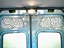 Load image into Gallery viewer, Sprinter Rear Door Panels – Set of Topo Design (2007+) ***PREORDER***

