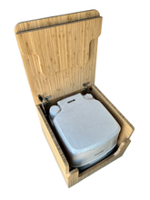 Load image into Gallery viewer, Porta Potti 345/135 Bamboo Toilet Lift top Cabinet Flat Pack Kit
