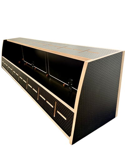 60" Upper Cabinet for High Roof Sprinter Vans | Black Hex