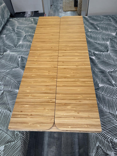 The Horizon Dining Bamboo Table 1/2" Thick For Camper Vans and RVs
