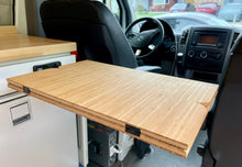 Load image into Gallery viewer, Folding Bamboo Lagun Table for Camper Vans and RVs
