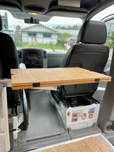 Load image into Gallery viewer, Folding Bamboo Lagun Table for Camper Vans and RVs
