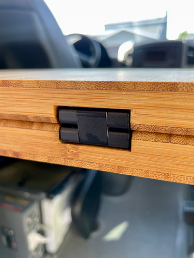 Folding Bamboo Lagun Table 3/4" Thick For Camper Vans and RVs