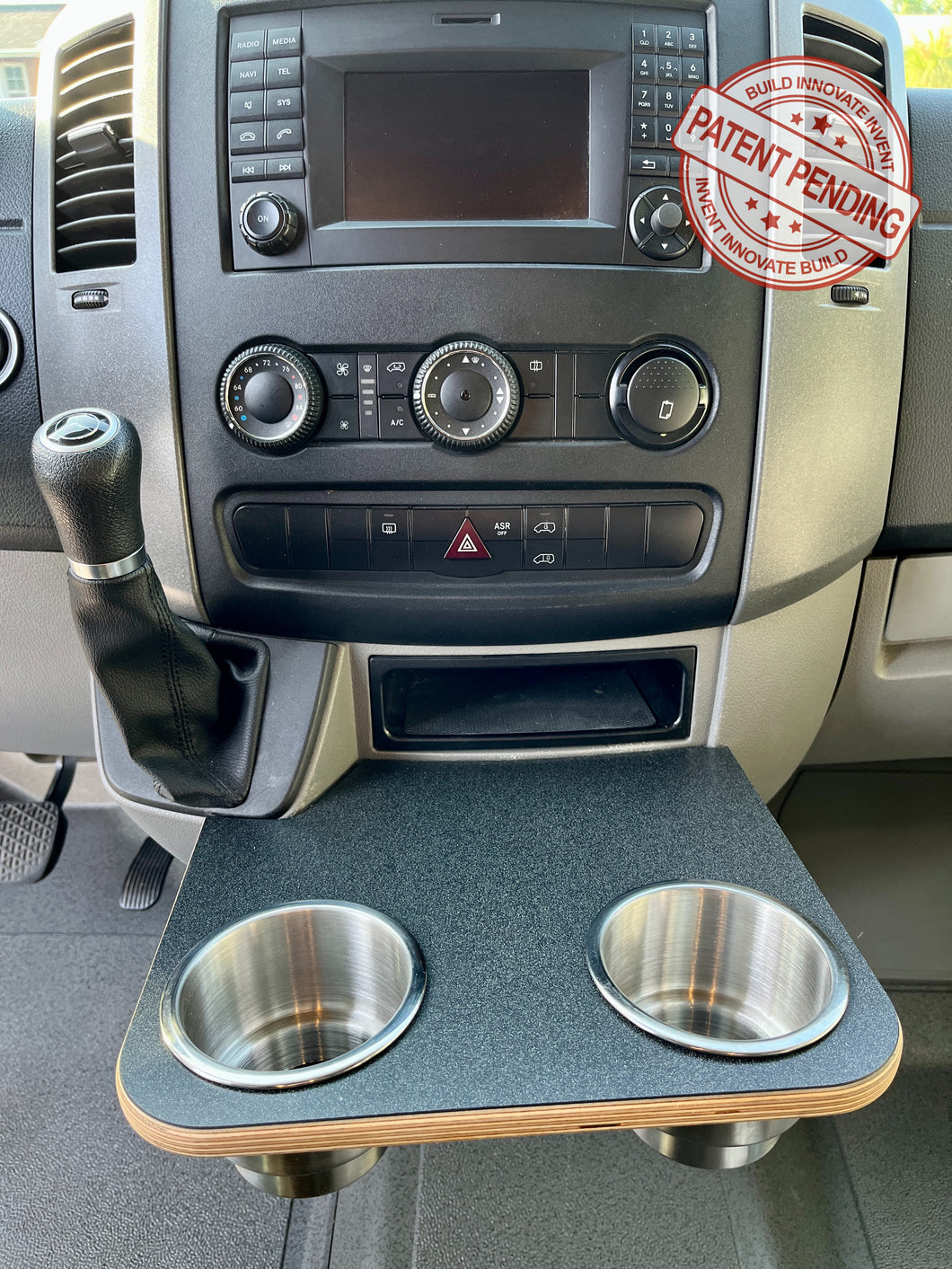 Mercedes-Benz Sprinter Cup Holder Accessories NCV3 06-18 Snack Tray Phone Table Stainless Camper Van