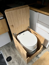 Load image into Gallery viewer, Porta Potti 565E/365 Curve Bamboo Toilet Lift top Cabinet Flat Pack Kit
